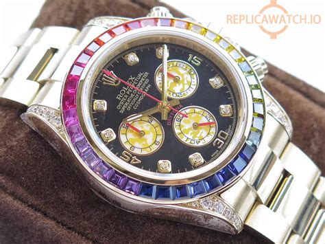 replica rolex cosmograph daytona rainbow watch|rolex rainbow 2021 price.